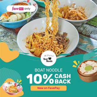 Boat Noodle 10% Cashback Promotion Pay With FavePay