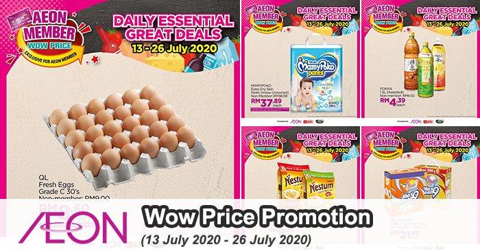 AEON Member Wow Price Promotion (13 Jul 2020 - 26 Jul 2020)