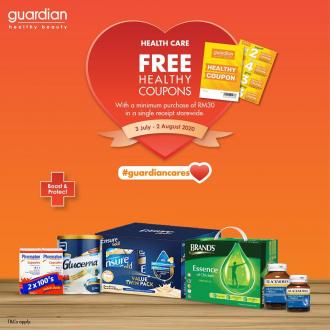 Guardian FREE Healthy Coupons Promotion (3 Jul 2020 - 2 Aug 2020)