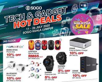 SOGO Kuala Lumpur Tech & Gadget Hot Deals Promotion (11 July 2020 - 26 July 2020)