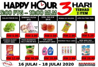Sabasun Happy Hour Promotion (16 July 2020 - 18 July 2020)