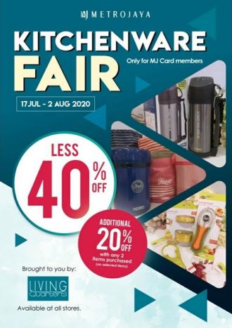 Metrojaya Kitchenware Fair Sale (17 July 2020 - 2 August 2020)