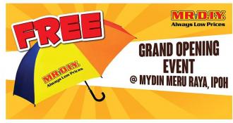 MR DIY Mydin Meru Raya, Ipoh Opening Promotion (25 July 2020 - 26 July 2020)
