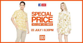 Brands Outlet Special Price Facebook Live Sale As Low As RM15 (22 July 2020)