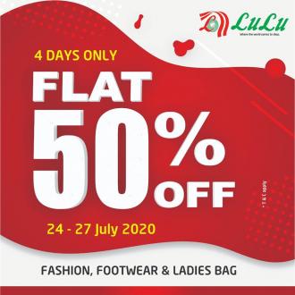 LuLu Hypermarket Fashion, Footwear & Ladies Bag Flat 50% OFF Promotion (24 Jul 2020 - 27 Jul 2020)