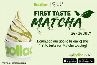 llaollao First Taste Matcha Promotion (24 Jul 2020 - 26 Jul 2020)