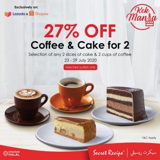 Secret Recipe Coffee & Cake 27% OFF Promotion at Lazada & Shopee (23 July 2020 - 29 July 2020)