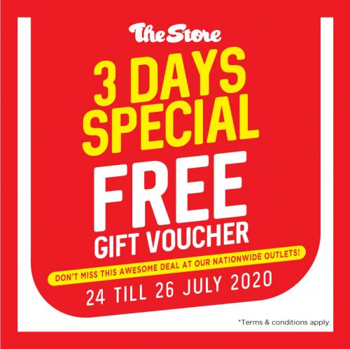 The Store Free Voucher Promotion (24 July 2020 - 26 July 2020)