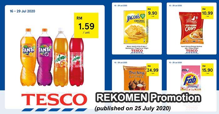 Tesco REKOMEN Promotion published on 25 July 2020