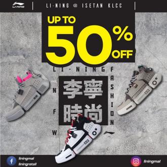 Li-Ning Fashion Week Sneakers Sale Up To 50% OFF at Isetan KLCC (24 July 2020 - 6 August 2020)