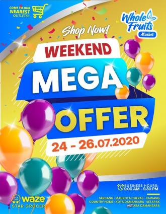 Whole Fruits Market Weekend Mega Offers Promotion (24 Jul 2020 - 26 Jul 2020)