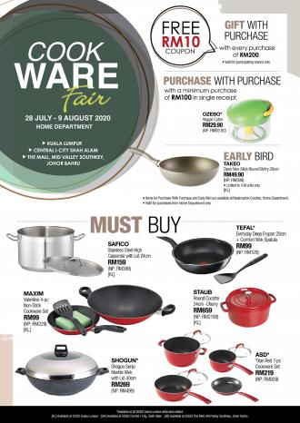 SOGO Cookware Fair Sale (28 July 2020 - 9 August 2020)