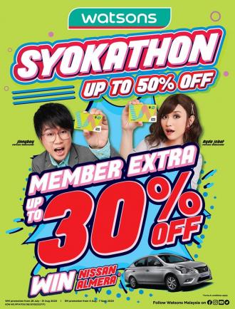 Watsons Syokathon Sale Promotion Catalogue (28 July 2020 - 31 August 2020)