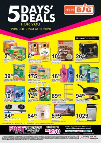 AEON BiG 5 Days Deals Promotion (29 Jul 2020 - 2 Aug 2020)