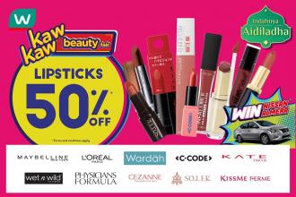 Watsons International Lipstick Day Sale Lipsticks 50% OFF (29 July 2020 - 2 August 2020)