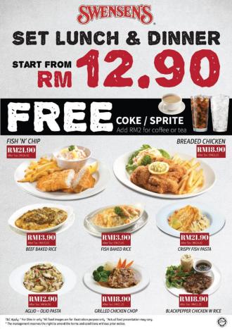 Swensen's Lunch & Dinner Deals from RM12.90 Promotion
