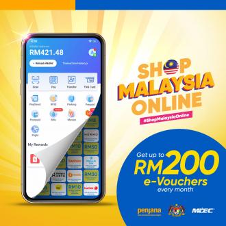 Touch 'n Go eWallet Shop Malaysia Online Promotion FREE Up To RM200 e-Voucher every month (3 August 2020 - 27 September 2020)