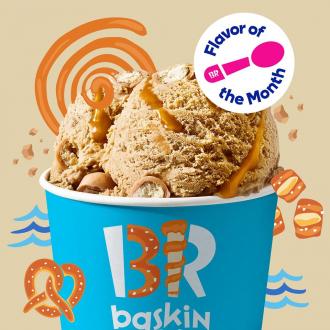 Baskin Robbins Sea Salted Caramel Pretzel Flavor