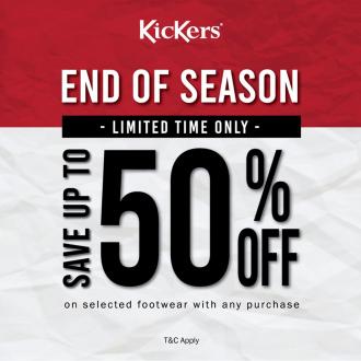Kickers End of Season Sale Save Up To 50% OFF at Genting Highlands Premium Outlets (24 Jul 2020 - 31 Aug 2020)