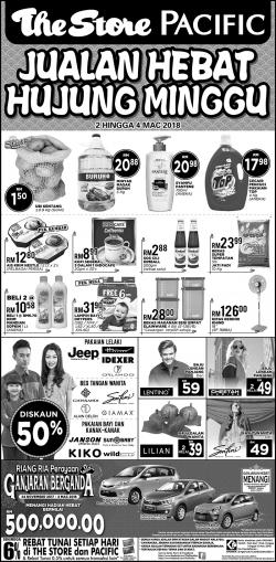 The Store and Pacific Hypermarket Weekend Promotion (2 March 2018 - 4 March 2018)