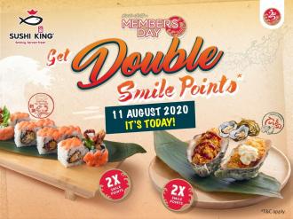 Sushi King Members Day Promotion Get Double Smile Points (11 Aug 2020)