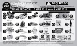 Segi Fresh Weekend Promotion (3 March 2018 - 4 March 2018)