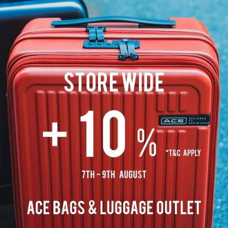 Ace Bags & Luggage Sale Additional 10% OFF at Genting Highlands Premium Outlets (7 August 2020 - 9 August 2020)