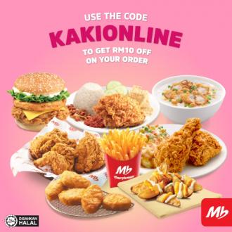 Marrybrown FREE RM10 OFF Promo Code Promotion on FoodPanda