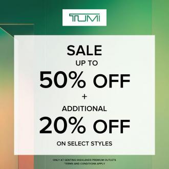 Tumi Special Sale Up To 50% OFF + Additional 20% OFF at Genting Highlands Premium Outlets (13 Aug 2020 - 24 Aug 2020)