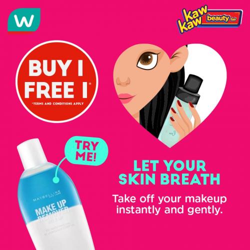 Watsons Cosmetics Buy 1 FREE 1 Sale (14 August 2020 - 17 August 2020)