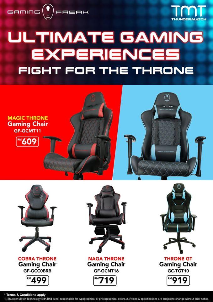 TMT Thundermatch Fantech Gaming Chair Promotion