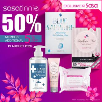 SaSa Sasatinnie Brand Day Sale 50% OFF (19 August 2020)