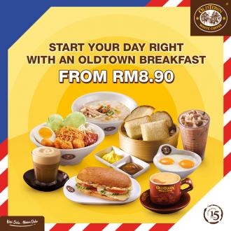 OldTown Breakfast Set from RM8.90 Promotion
