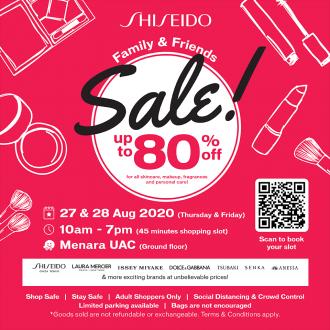 Shiseido Family & Friends Sale Up To 80% OFF at Menara UAC (27 August 2020 - 28 August 2020)