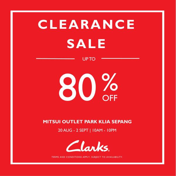 Clarks Outlet Clearance Sale Up To 80% OFF at Mitsui Outlet Park (20 ...