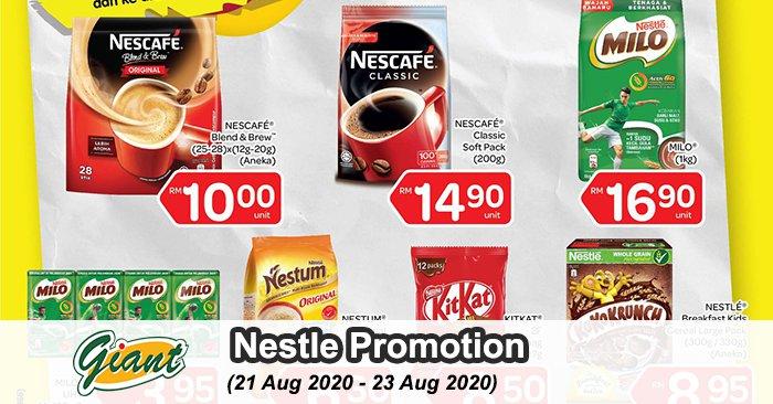 Giant Nestle Promotion (21 Aug 2020 - 23 Aug 2020)