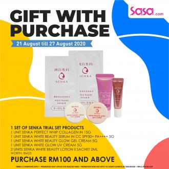 Sasa FREE Gift with Purchase Online Promotion (21 August 2020 - 27 August 2020)