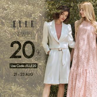 Elle Online Sale FREE 20% OFF Promo Code on Voir Online Store (21 August 2020 - 23 August 2020)
