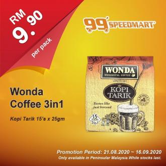 99 Speedmart Wonda Coffee 3 in 1 Promotion (21 Aug 2020 - 16 Sep 2020)