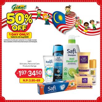Giant Safi Skincare / Personal Care 50% OFF Promotion (23 August 2020)