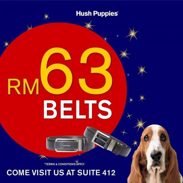 Hush Puppies Special Sale RM63 Belts at Genting Highlands Premium Outlets (23 August 2020 - 31 August 2020)