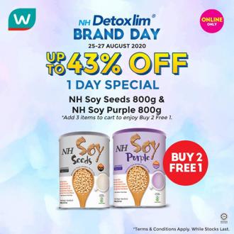 Watsons NH Brand Day Online Sale Up To 43% OFF & FREE Promo Code (25 August 2020 - 27 August 2020)