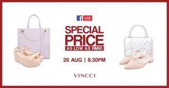 Padini Vincci Facebook Live Special Price Sale As Low As RM60 (26 August 2020)