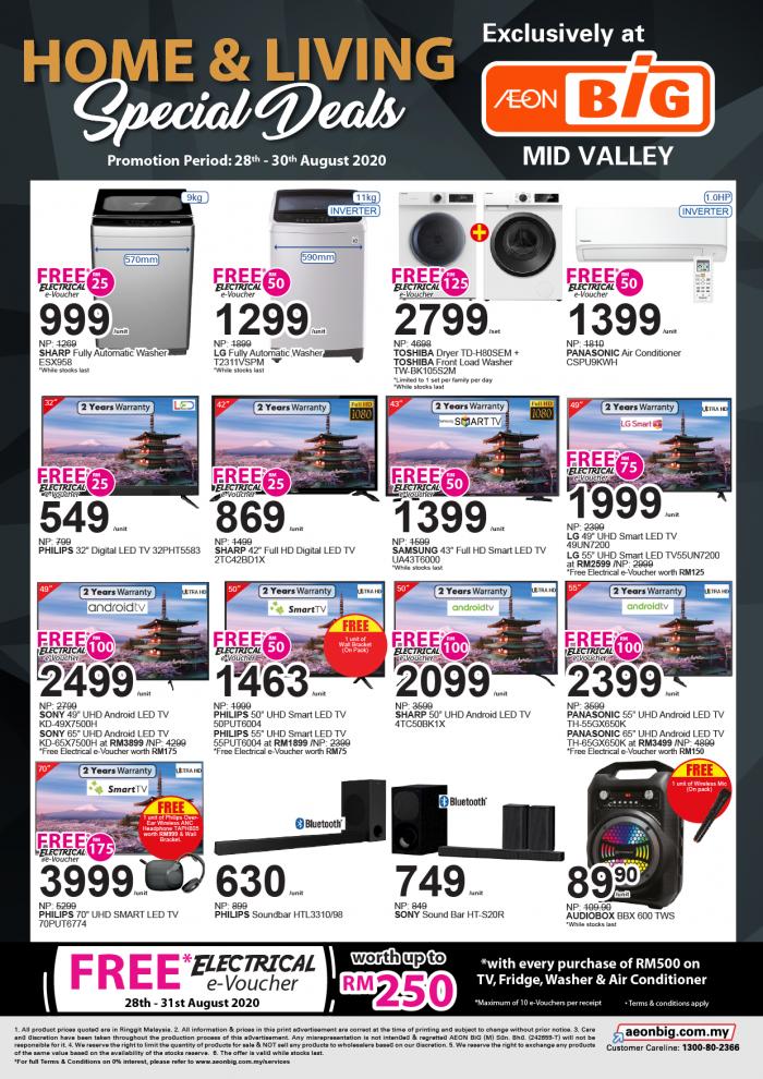 AEON BiG Mid Valley Home & Living Essentials Promotion (28 August 2020 - 30 August 2020)