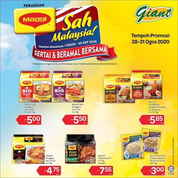 Giant Maggi Promotion (28 August 2020 - 31 August 2020)