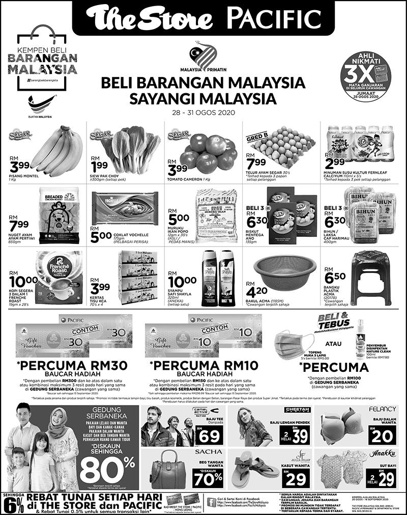 The Store and Pacific Hypermarket Malaysia Products Promotion (28 August 2020 - 31 August 2020)
