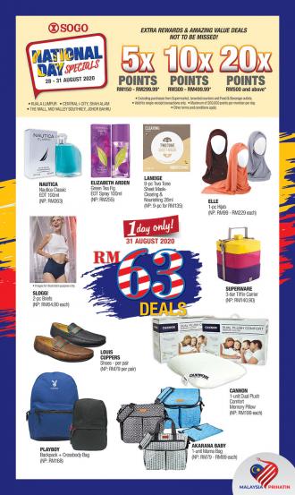 SOGO National Day Sale (28 August 2020 - 31 August 2020)