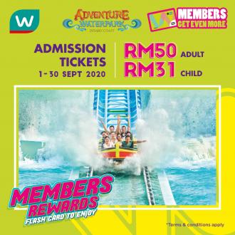 Adventure Waterpark Desaru Coast Special Promotion with Watsons Member Card (1 September 2020 - 30 September 2020)
