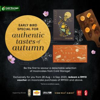 Cold Storage Mid-Autumn Mooncake Early Bird Promotion (28 August 2020 - 6 September 2020)