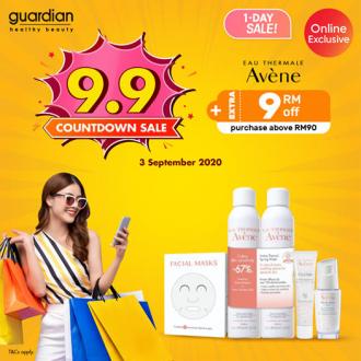 Guardian Online 9.9 Countdown Sale Avene Extra RM9 OFF Promotion (3 September 2020)